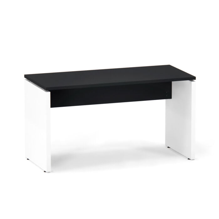 Mesa Gerência Pé Painel P25 Pandin 134 Cm Preto e Branco