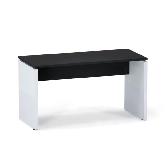 Mesa Gerência Pé Painel P25 Pandin 134 Cm Preto e Cinza