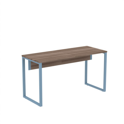 Mesa Secretária Tubular P25 Pandin 1,20 M Walnut e Azul Dali